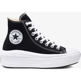 Converse Chuck Taylor All Star Move Platform Hi Kadın Siyah Sneaker Hafif ve Esnek Taban