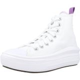 Converse Chuck Taylor All Star Move platform spor ayakkabısı, üniseks çocuk ayakkabısı, Beyaz Piksel Mor Beyaz, 40 EU