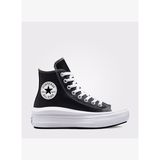 Converse Chuck Taylor All Star Move Unisex Siyah Deri Platform Sneaker