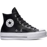 Converse Chuck Taylor All Star Unisex Siyah Deri Sneaker Düz Tabanlı Günlük Kullanıma Uygun