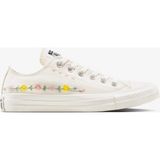 converse Chuck Taylor Embroidered Flowers Unisex Krem Sneaker