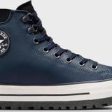 Converse Chuck Taylor Logolu Hakiki Deri Su Geçirmez Sneaker Unisex Ayakkabı A08558C 401 LACİVERT