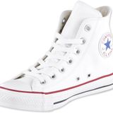 Converse Chucks Chuck Taylor AS HI 135251C Yeni 1T405 Deri Siyah, Beyaz, 44.5 EU