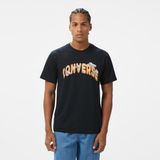 Converse Classic Erkek Baskılı Siyah T-Shirt - 001-Siyah