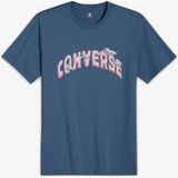 Converse Classic Erkek Grafik Baskılı Mavi T-Shirt - 480-Mavi