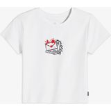 Converse Classic Kadın Slim Fit Baskılı Beyaz T-Shirt - 102-Beyaz - XL