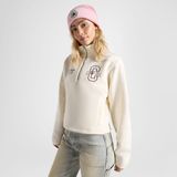 Converse Classic Kadın Yarım Fermuarlı Krem Sweatshirt - 286-Krem - XS