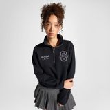 Converse Classic Kadın Yarım Fermuarlı Siyah Sweatshirt - 001-Siyah - XS