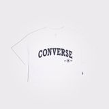 Converse Collegiate Kadın Beyaz T-Shirt - Beyaz - Beyaz - Beyaz