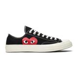 Converse Comme Des Garcons X Chuck Taylor All Star Low Play Black White