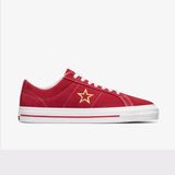 Converse Cons One Star Pro Suede Kadın Kırmızı Sneaker - 600-Kırmızı