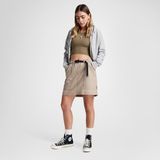 Converse Harbor Mini Skirt Kadın Kahverengi Etek - 259-Bej - XS