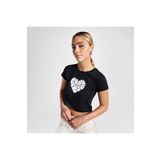 converse Heart Slim Fit Kadın Siyah T-shirt