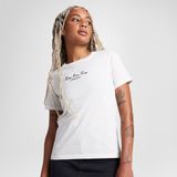 Converse High Tops Kadın Nakışlı Krem T-Shirt - 286-Krem