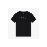 converse High Tops Kadın Nakışlı Siyah T-shirt