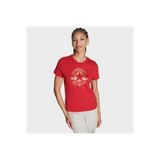 Converse Kadın Chuck Logolu Metalik Kırmızı T-Shirt