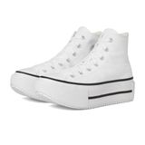 Converse Kadın Chuck Taylor All Star Lift Double Stack Sneaker, Beyaz/Siyah/Beyaz, 3.5