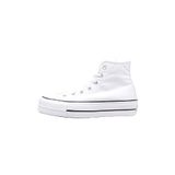 Converse Kadın Chuck Taylor All Star Lift Yüksek Top Spor Ayakkabı, Beyaz Siyah Beyaz, 46 EU