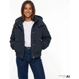 Converse Kadın Kapüşonlu Siyah Ceket - 001-Siyah - 2XL