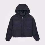 Converse Kadın Kapüşonlu Siyah Şişme Mont.001 - XL