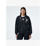 Converse Kadın Siyah Fermuarlı Hoodie