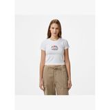 Converse Kadın Slim Fit Baskılı Beyaz T-Shirt