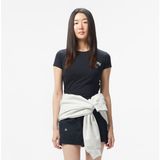 Converse Kadın Slim Fit Baskılı Siyah T-Shirt.001