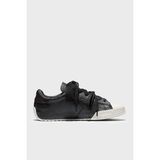 Converse Logolu Deri Sneaker Ayakkabı Kadın Ayakkabı A20655C 001 - Siyah - Beyaz