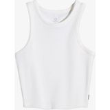 Converse Ribbed Knit Kadın Beyaz T-SHIRT.102 - M - 102-Beyaz