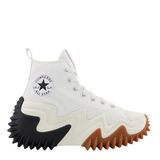 Converse Run Star Motion Hi Sneakers Kadın Siyah Spor Ayakkabı, Beyaz/Siyah/Sakız Balı, 7.5 Women/6 Men