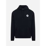 Converse Siyah Erkek Regular Fit Baskılı Zip Ceket CHUCK PATCH HOODIE BLACK