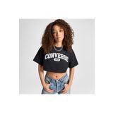 converse Sporty Cropped Kadın Siyah T-shirt
