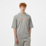 Converse Star Chevron Baskılı Erkek Oversize Fit Gri T-Shirt - XL - 030-Gri