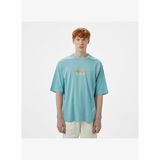 Converse Star Chevron Baskılı Erkek Oversize Fit Mavi T-Shirt