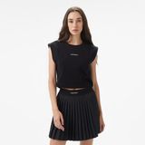 Converse Star Chevron Baskılı Kadın Siyah T-Shirt - 001-Siyah - M