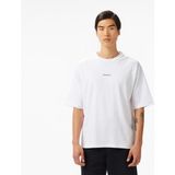 Converse Star Chevron Baskılı Oversize Fit Erkek Beyaz T-Shirt - 102-Beyaz - XS