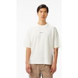 Converse Star Chevron Baskılı Oversize Fit Erkek Krem T-Shirt - 286-Krem