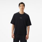 Converse Star Chevron Baskılı Oversize Fit Erkek Siyah T-Shirt - XS - 001-Siyah
