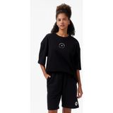 Converse Star Chevron Baskılı Oversize Fit Kadın Siyah T-Shirt - 001-Siyah - M
