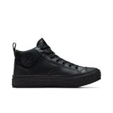 Converse Üniseks Chuck Taylor All Star Malden Street Mid High Sneaker Bot Deri - Bağcıklı Kapatma Stili - Siyah
