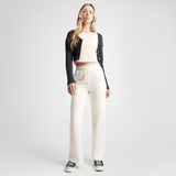 Converse Wide-Leg French Terry Kadın Krem Eşofman Altı - 286-Krem - XL