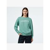 Converse Wordmark Boyfriend Crew Kadın Mavi Sweatshirt