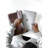 Convolantis Hakiki Deri Macbook Çantası - Deri Laptop Kılıfı 13'' & 14'' - Kahverengi