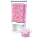 Conworld Çamaşır Deterjanı Dispenseri, Koku Güçlendirici Boncuklar için Duvara Monte Çamaşır Boncuk Dispenseri, Leke Çıkarıcı Tozu, Banyo Tuzları, Pirinç, Fasulye Tahıl ve Kuru Gıda, Çamaşır Kokusu