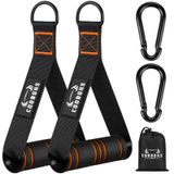 COOBONS FITNESS Direnç bandı seti - Erkekler ve kadınlar için egzersiz bantları, kulplu egzersiz bantları, kapı çapası, bacak bileği kayışları, fizik tedavi için elastik bantlar, evde güç antrenmanı ekipmanı