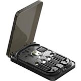 Coofbe 6İn1 60W Type-C To Usb Lightning Dönüştürücü Şarj Kablosu Seyahat Şarj Seti Sim Kart Aparatı