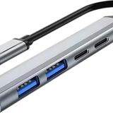 Coofbe Akım Korumalı 5İn1 Type-C To Usb Çevirici Çoğaltıcı Usb3.0 Usb2.0 2Xpd Hub Type-C Çoğaltıcı