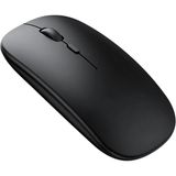 Coofbe Ergonomik Şarj Edilebilir Sessiz 2.4g Kablosuz Bluetooth Mouse Şarjlı Kablosuz Mouse - Siyah