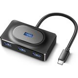 Coofbe Jasoz 30CM 4in1 Type-C To USB Çoğaltıcı Hub Type-C To 4x Usb3.0 Mouse Yazıcı Klavye Okuyucu - Siyah