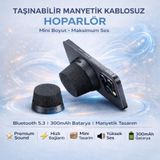 Coofbe Manyetik Magsafe İle Uyumlu Taşınabilir Şarjlı Bluetooth Hoparlör Vers.5.3 Mıknatıslı Kablosuz Speaker Ses Bombas